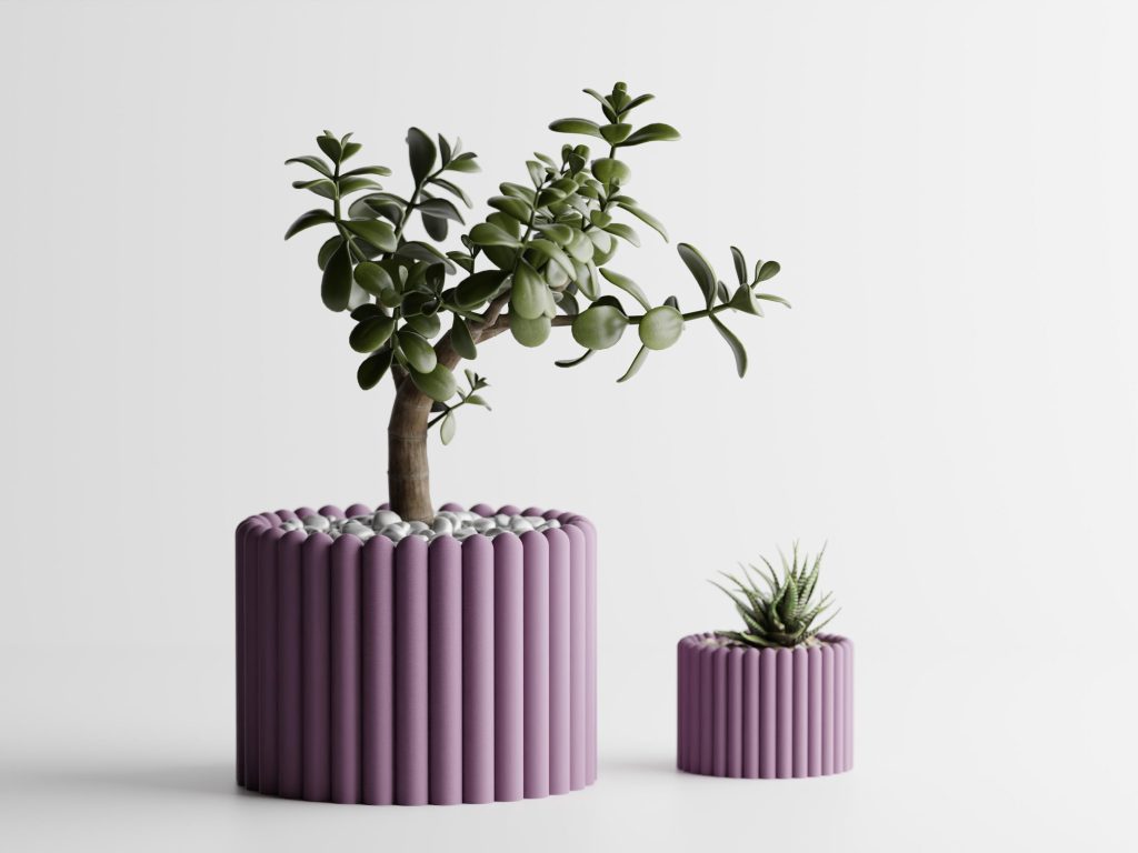 Rounded No. 1 Scalloped Planter – 4" – product image