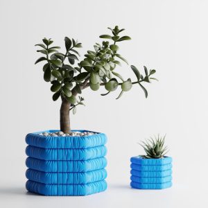 Inflated Soft Cloth Planter No. 9 – Rounded Square, 4" – product image