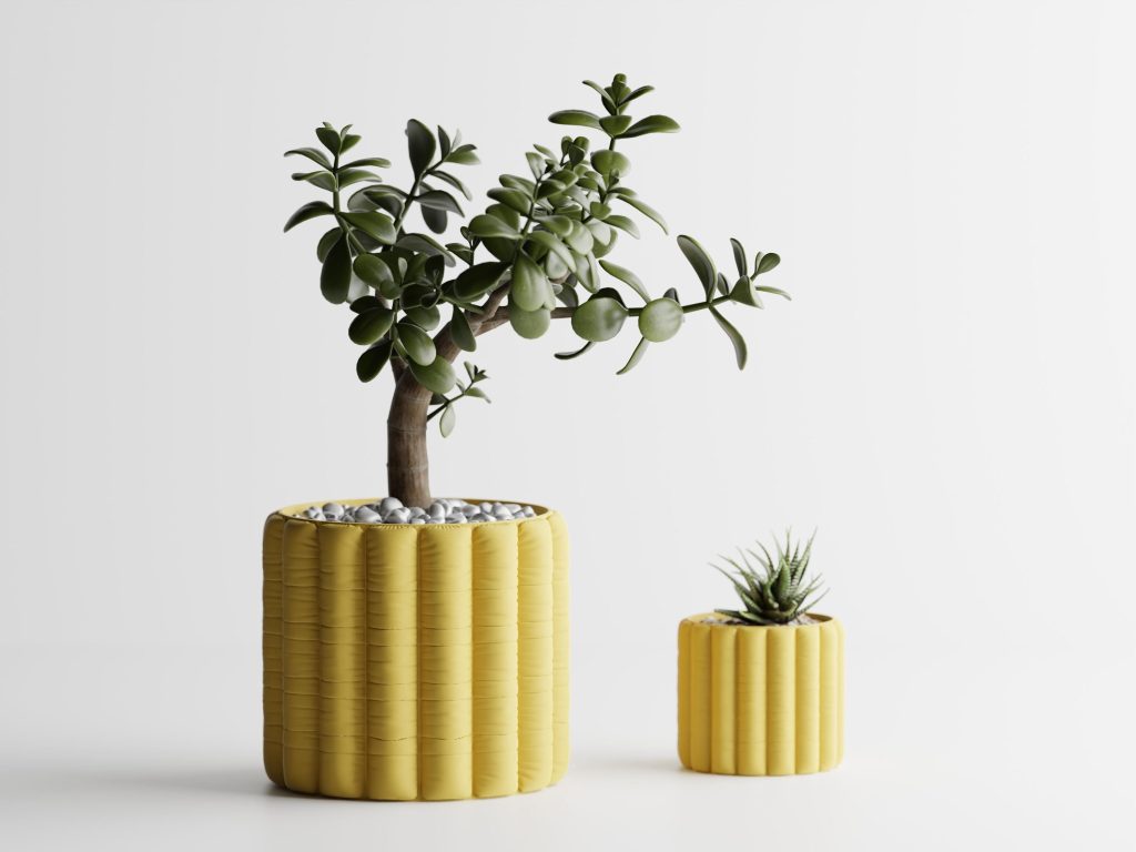 Inflated Soft Cloth Planter No. 5 – Pillow Column, 4" – product image