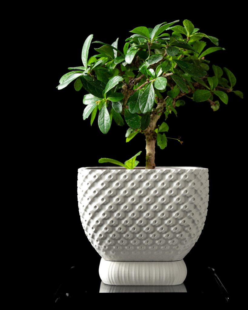 Connect Geometric Planter with Drainage Tray – 4.9" – product image