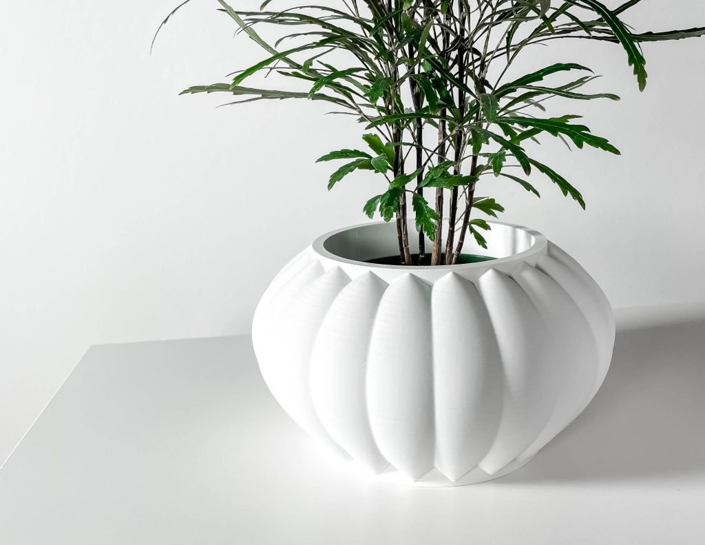 Bunos Rounded Fluted Planter – 4" – product image